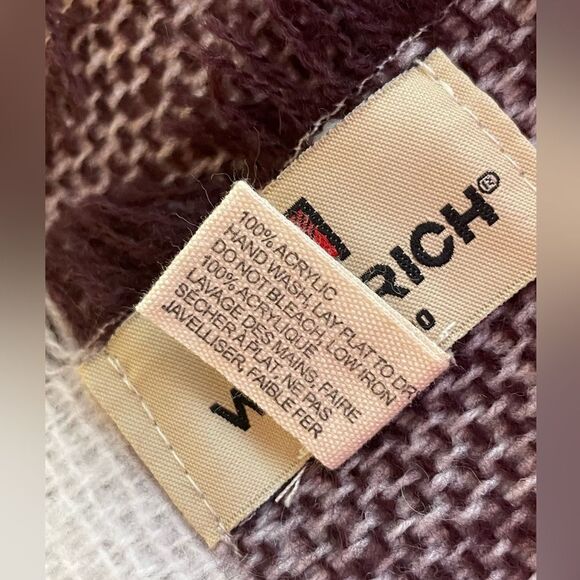 WOOLRICH Blanket Scarf Wrap Plaid 100% Acrylic 56”x56” - Picture 5 of 5